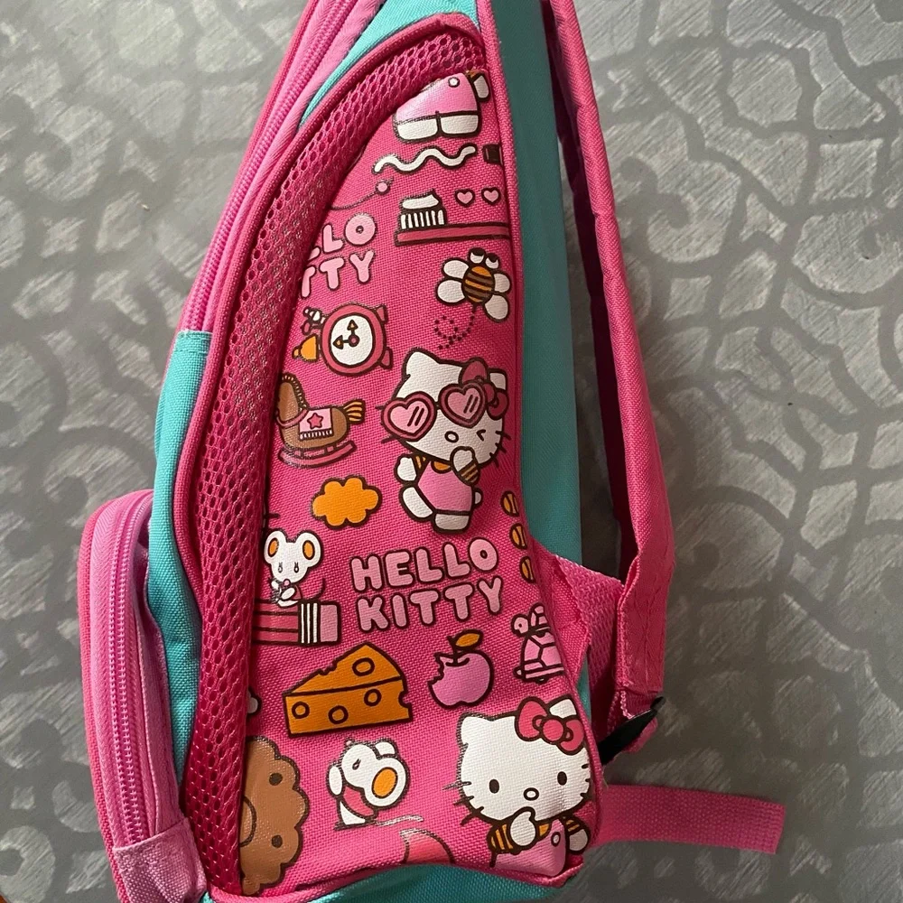 Hello Kitty Pink and Blue‎ Kids Backpack CLEAN